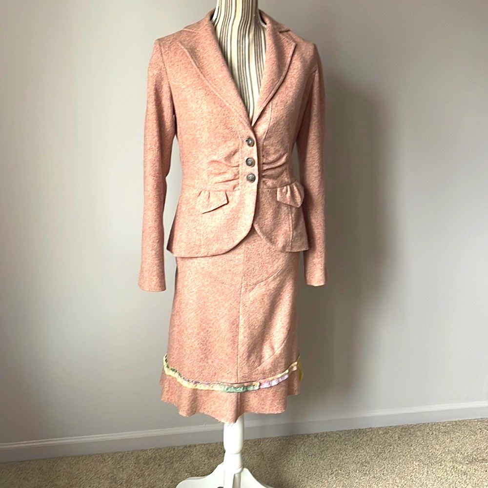 Pink suit , made in Italy